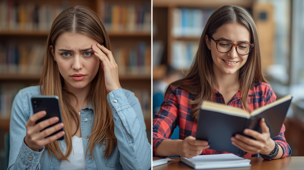 TikTokやYouTube Shortsでネイティブ英語を学ぶイメージ、しかし基礎力が必要、英語学習の土台作りの重要性